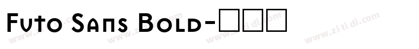 Futo Sans Bold字体转换